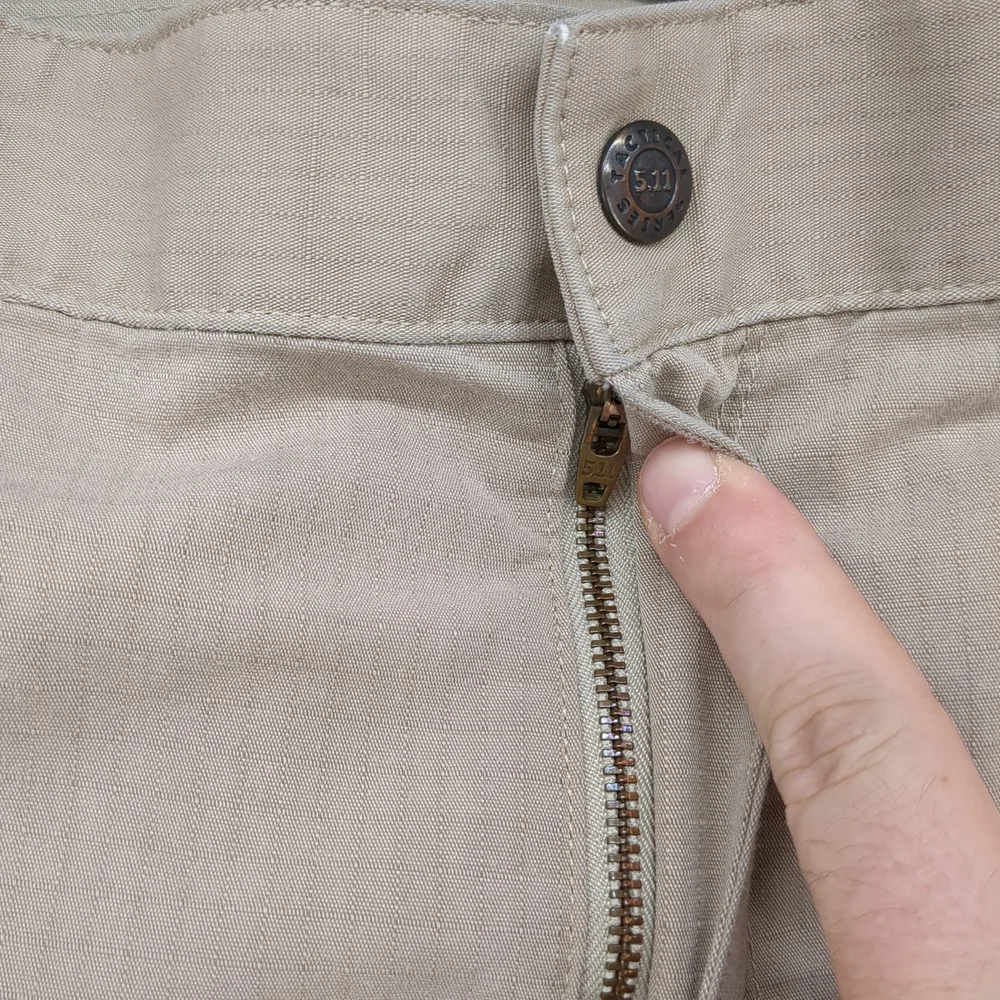 5.11 Tactical Pants Mens 38x34 Ripstop Cargo Pockets Khaki Outdoor Workwear